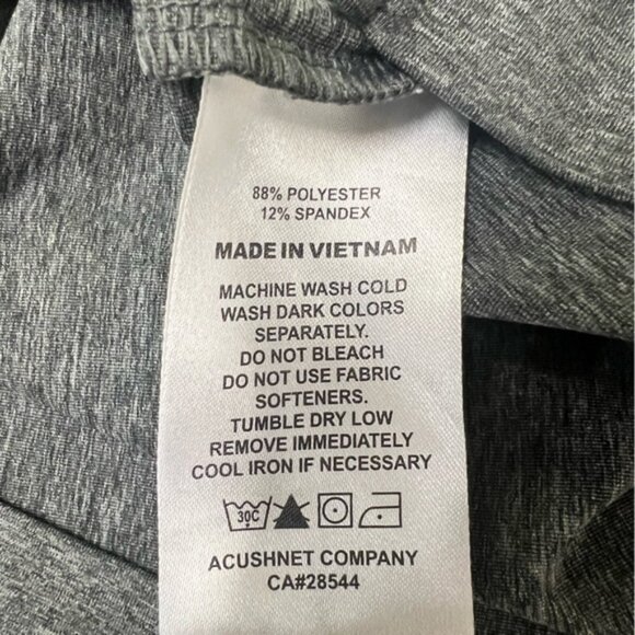 FJ FootJoy Embroidered Golf Polo Shirt Large Polyester - Picture 4 of 6